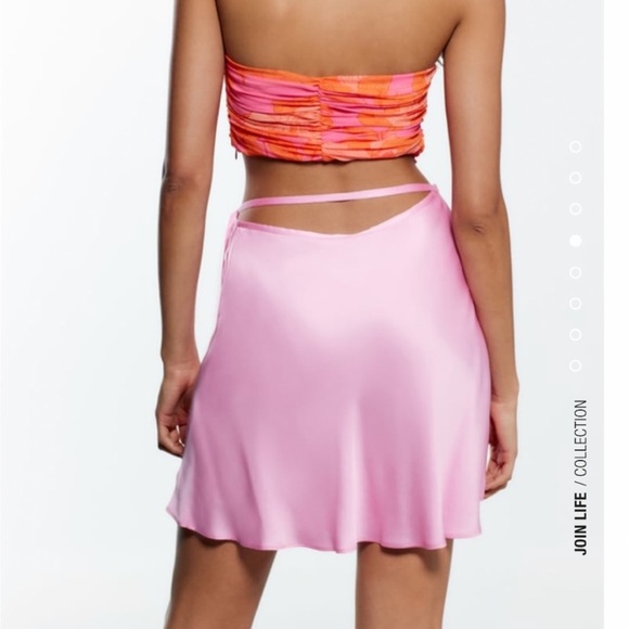 Zara Skirts Zara Barbie Pink Satin Wrap Skirt 223 Poshmark